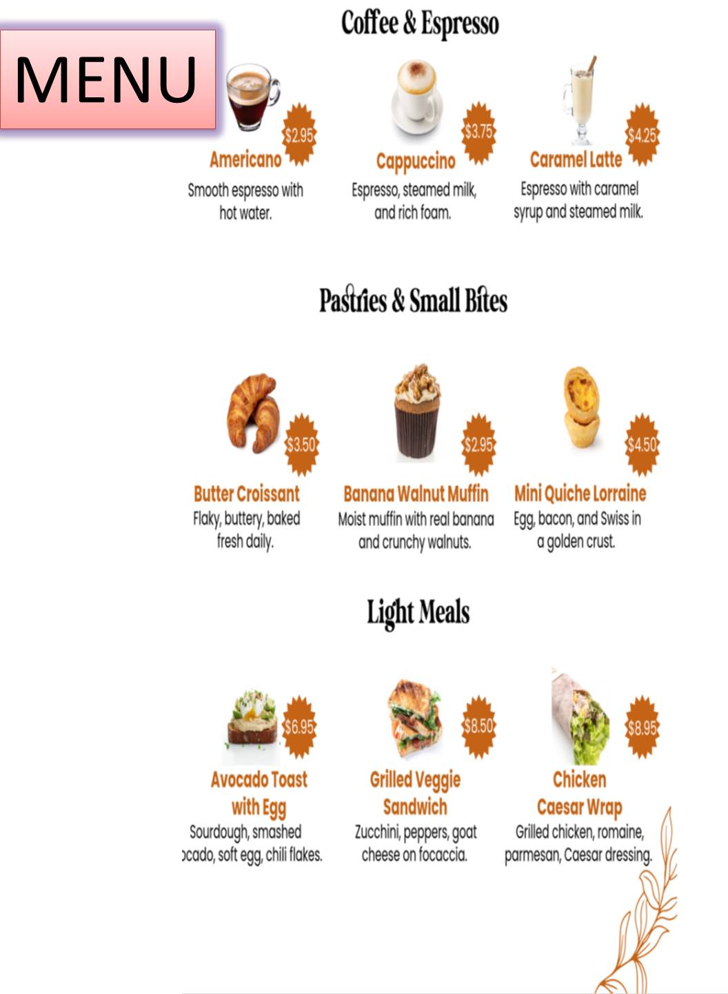 Food Menu
